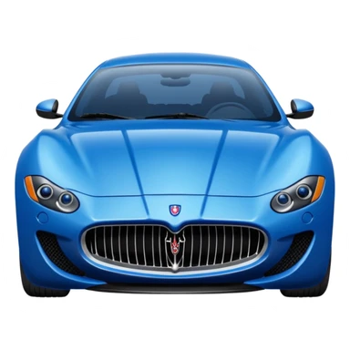 Blue Maserati sticker