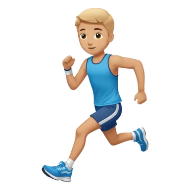 High resolution of ful body kid running  sticker