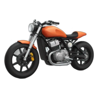 Roue arrière en moto sticker