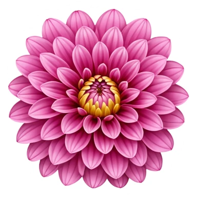 Pink Dahlia flower sticker