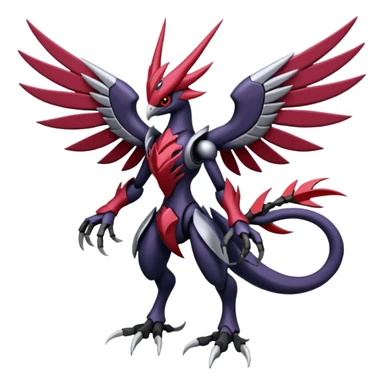 Palkia-Corviknight-Scizor-Darkrai-Genesect-Lunala-Vikavolt-fusion sticker