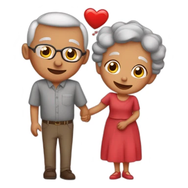 Grandparents in Day St Valentines  sticker