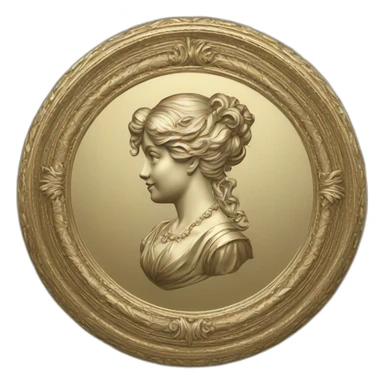 Victorian era medallion sticker