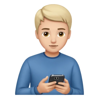 phone scrolling sticker