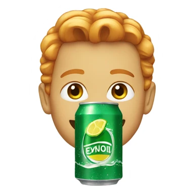A ginger ale can sticker