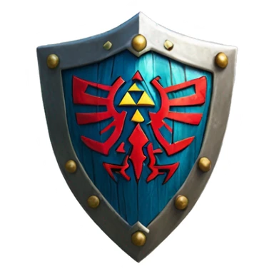 Link's shield from the legend of zelda. Hero of time shield sticker