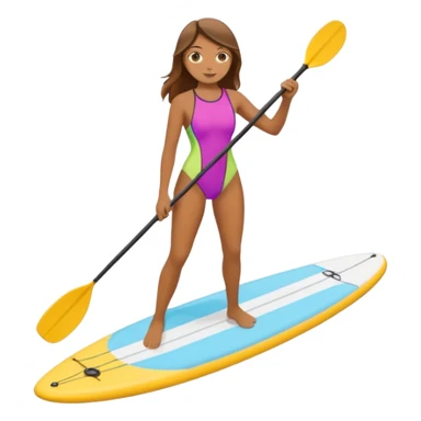 Paddleboarding girld sticker