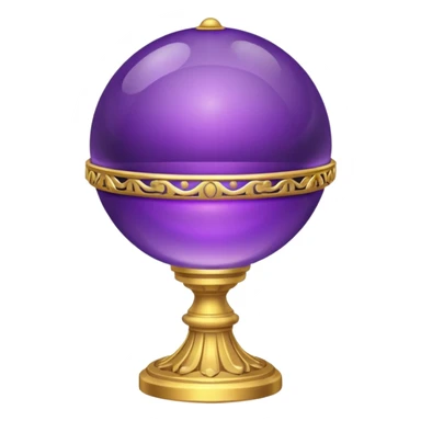 Orb of Command — purple sphere + golden ring sticker