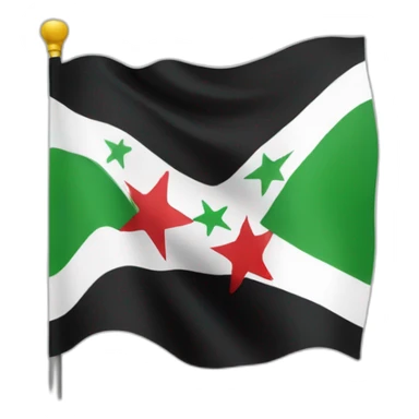 Free syrian flag sticker