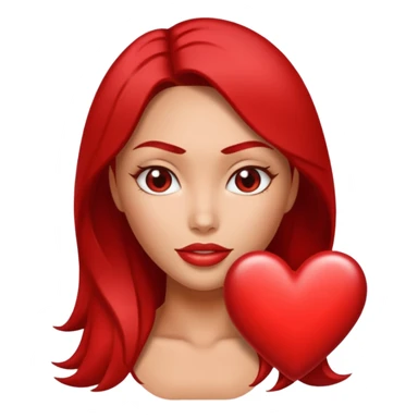 A heart emoji for a raging hot girl who looks like megan fox. Just an absolute rocket. sticker