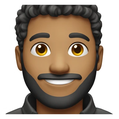 realistic male portrait smiling sticker