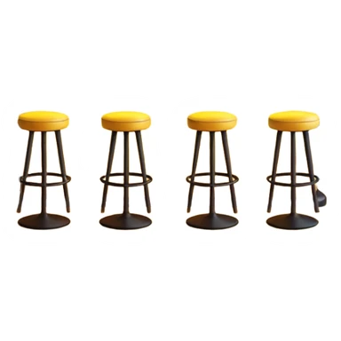 A 3D cartoon bar counter with tall stools, hanging yellow lights, and shelves filled with colorful bottles in the background. Smooth textures, warm ambient lighting, realistic reflections, dark background, Memoji-style design. sticker