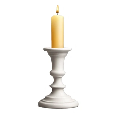 candlesticks in a beautiful plaster candlestick sticker