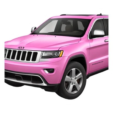 Pink jeep grand Cherokee sticker