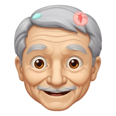 Naughty old man sticker