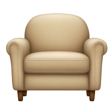 Cozy beige armchair sticker