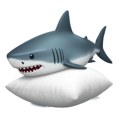 pillow o top off sleeping shark sticker