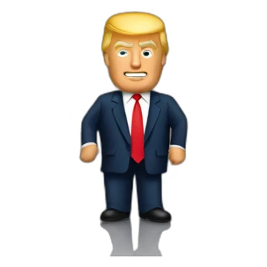 Trump building a wall sticker