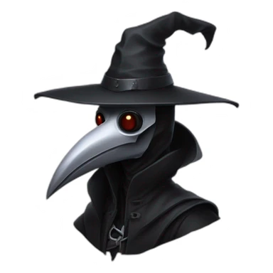 dark elf plague doctor sticker