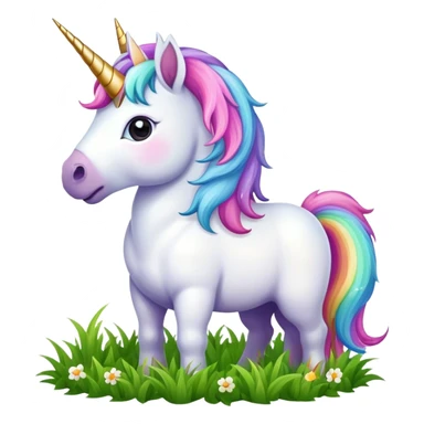 unicorn eating sticker