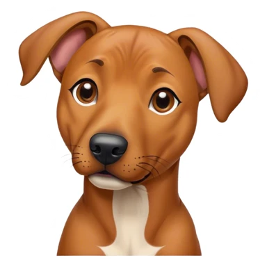 Rhodesian Ridgeback mix perkier ears sticker