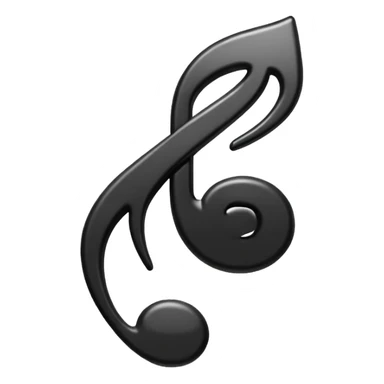 black simple music note re sticker