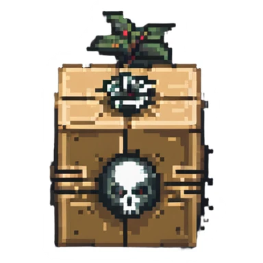 power up crate with bomb symbol for a video game sticker
