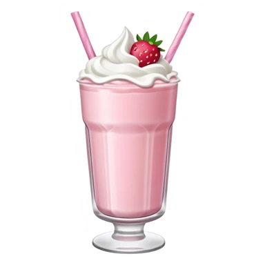 Strawberry milkshake sticker