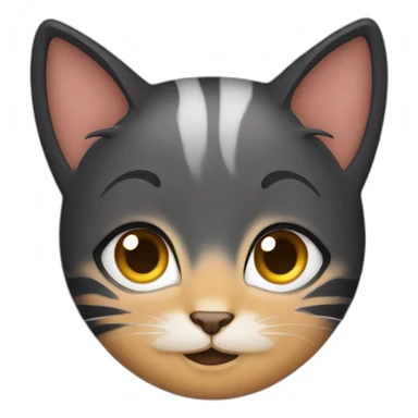 girl dressed as a cat with a smirk on her face sticker