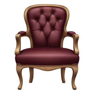 burgundy luxury chair sticker
