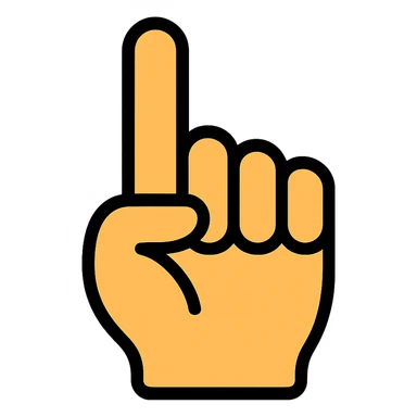 index finger sticker