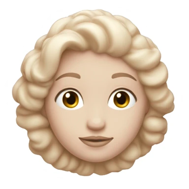 Cœur pastel rose  beige sticker