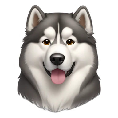 Dog alaskan malamute full-body sticker
