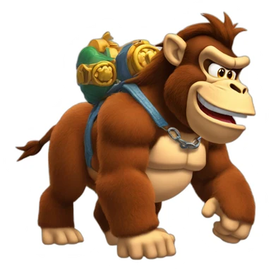Donkey-Kong-embrasse-Bowser sticker