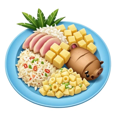 hawaiian plate lunch sticker