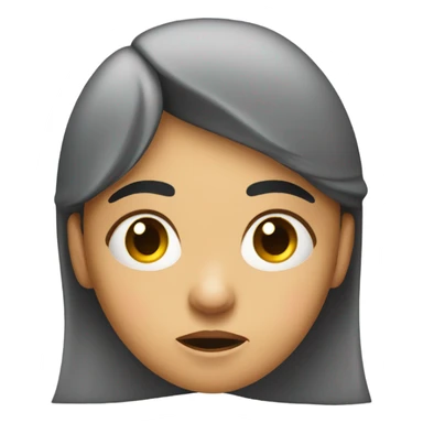girl with confused and disgusted look on face sticker