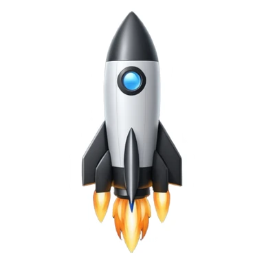 Create an emoji in which it is representing AI logo similarly like the logo of Chat GPT ,Gemini but different completely different and very professional not simple and try to make it in black and white colour . This AI named Vimaan means rocket AI so try to make it in sticker