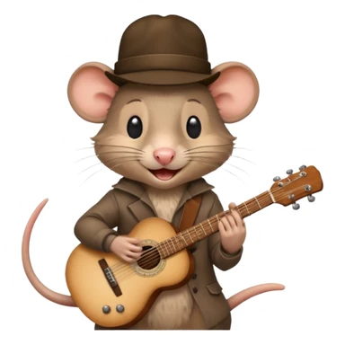rat guitarist sticker