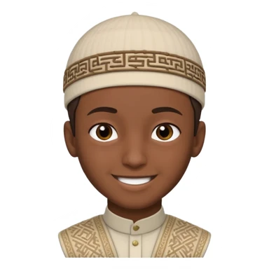 Muslim teenage boy sticker