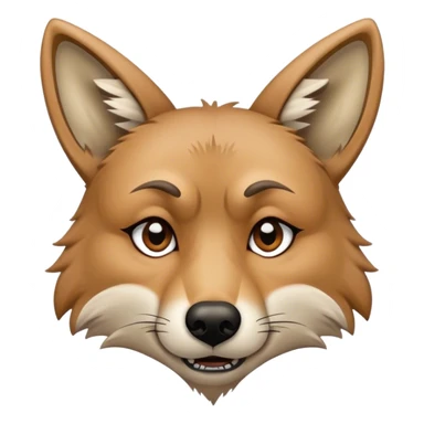 Sad crying Coyote  sticker