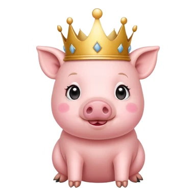 Make it sound like a tiny piggy who’s super cute and talks like a little princess, please sticker
