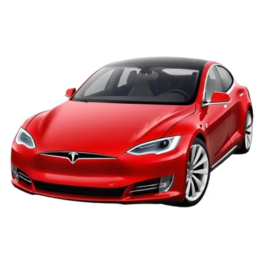 Tesla Model S - Tesla (Model Year: 2022) (Iconic colour: Red) sticker