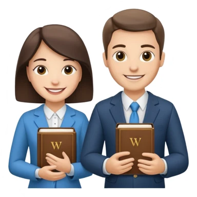 Duas Testemunha de jeová pregando  sticker