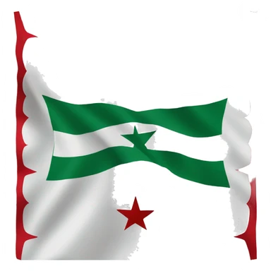 flag of casablanca city morocco sticker