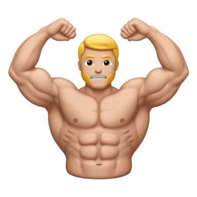 muscle icon sticker