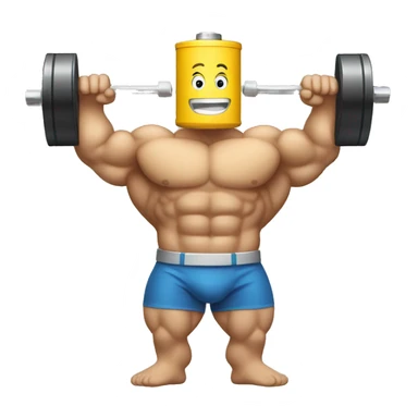 battery like a bodybuilder sticker