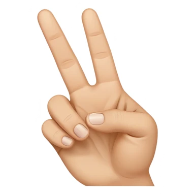peace sign with thumb out sticker