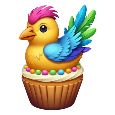 dessert bird sticker