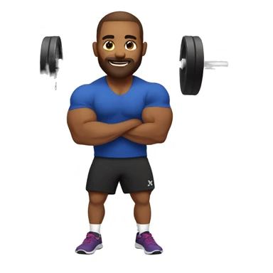 CrossFit player sticker