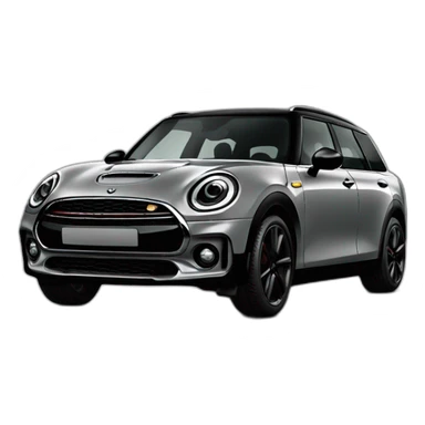 grey mini clubman black pack sticker